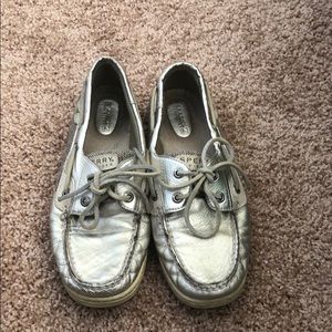 Sperry gold shoes